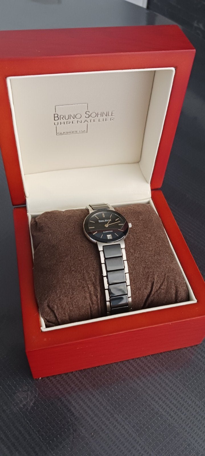horloge Bruno Söhnle Glashütte dames, Ophalen of Verzenden, Zo goed als nieuw, Staal, Overige merken