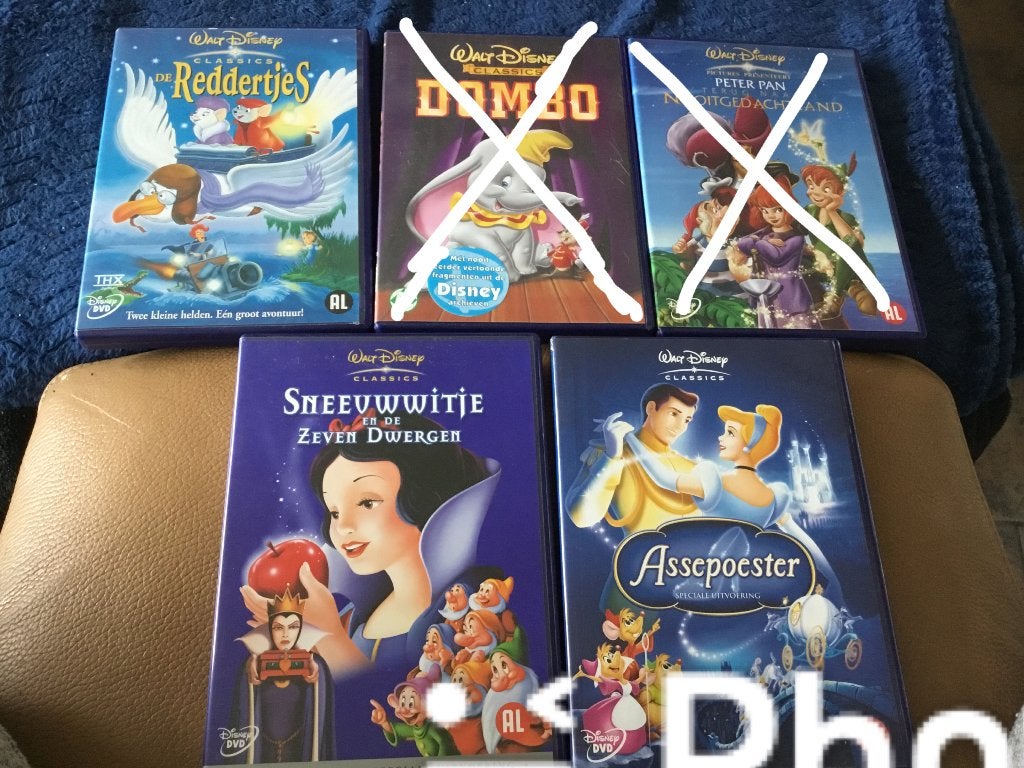 3 films Disney( zie omschrijving), Ophalen, Bonusmateriaal, Alle leeftijden, Overige soorten