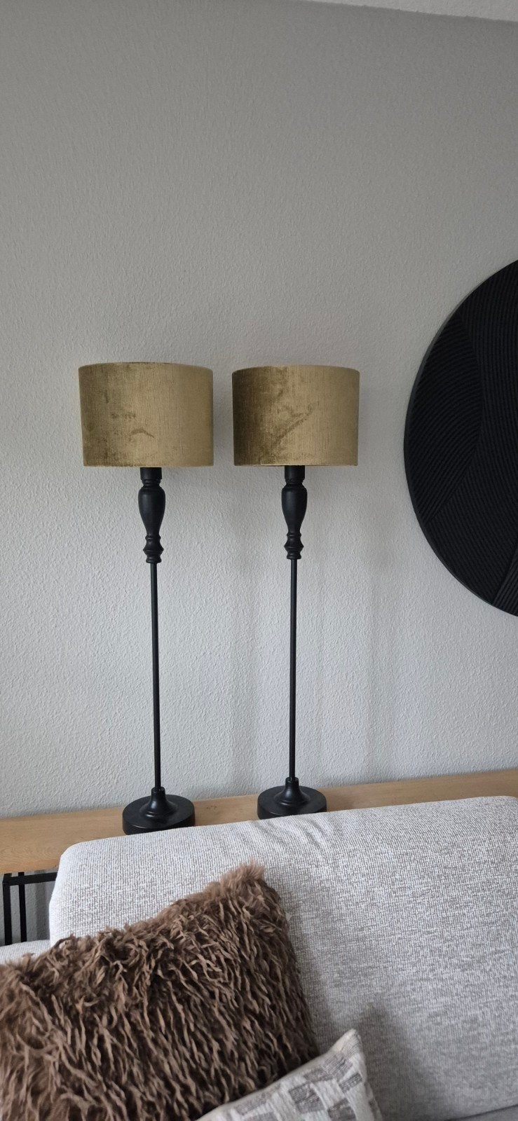 Set van hoge lampen met kap van Light & Living, Ophalen, Zo goed als nieuw, Metaal