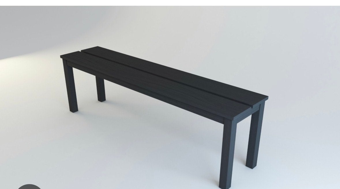 Ikea Bjursta eetbank - Nieuw in doos, Ophalen, Nieuw, Zwart, Hout