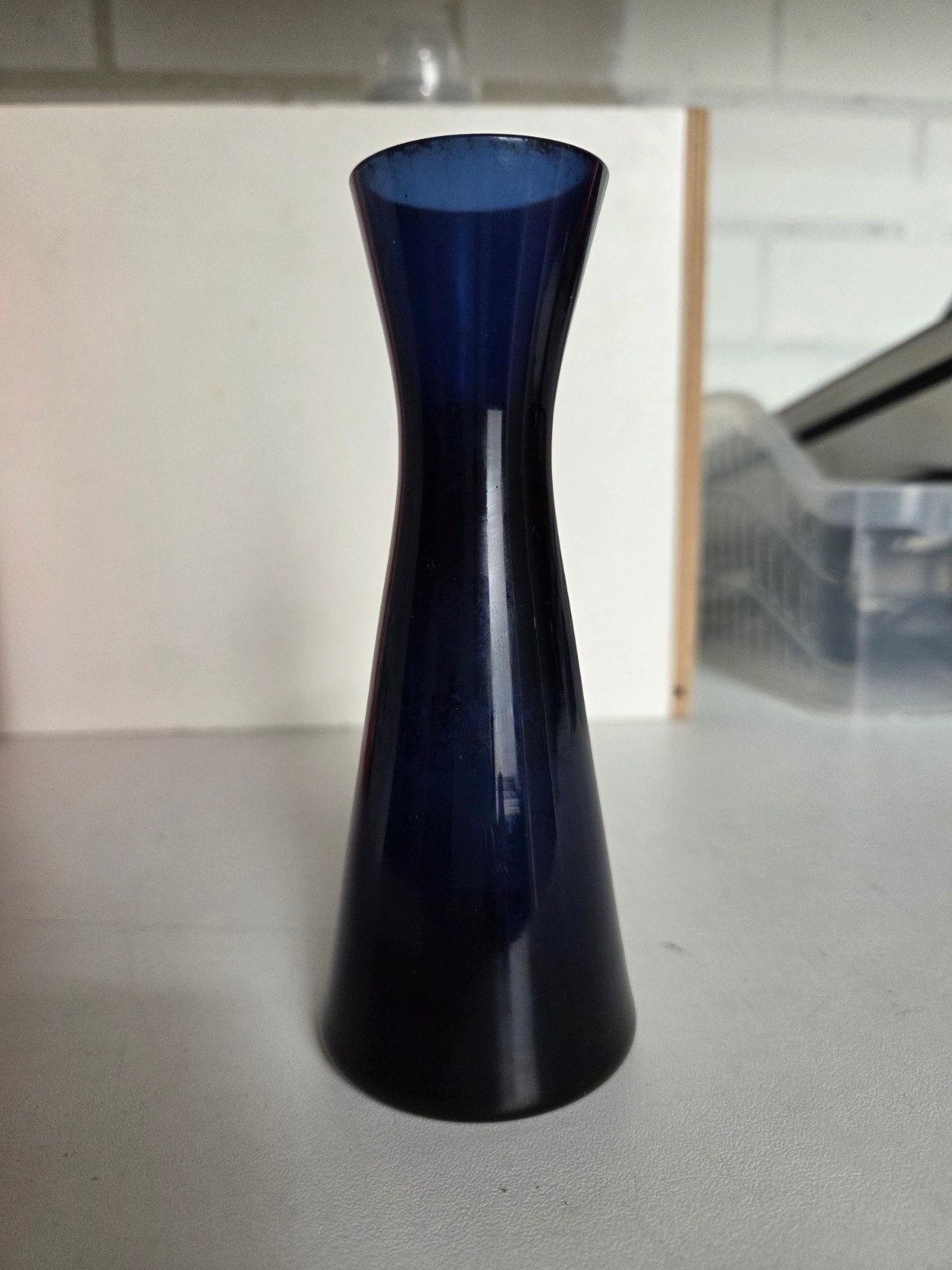 Kaj Franck karaf 14 cm kobaltblauw finse design vaas karaf, Ophalen of Verzenden