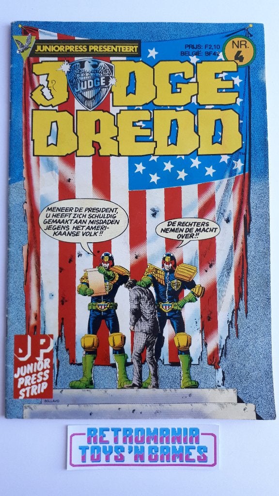 strip - judge dredd nummer 4, Eén stripboek, Verzenden, Zo goed als nieuw