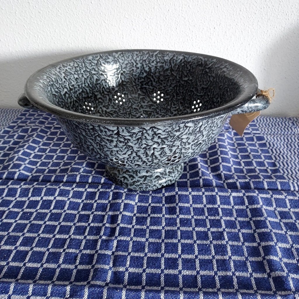 Emaille vergiet grijs gewolkt, Ophalen of Verzenden