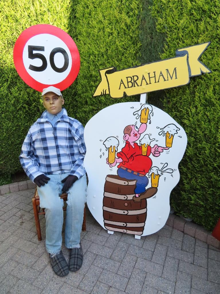 50 Abraham feest set 3 deel uniek voor 50 verjaardag., Ophalen, Nieuw, Abraham of Sarah