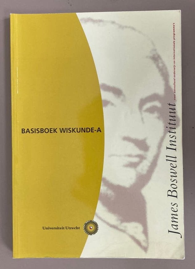 Basisboek Wiskunde -A en cursusboek W-A deel II, Ophalen of Verzenden, Zo goed als nieuw, Overige onderwerpen