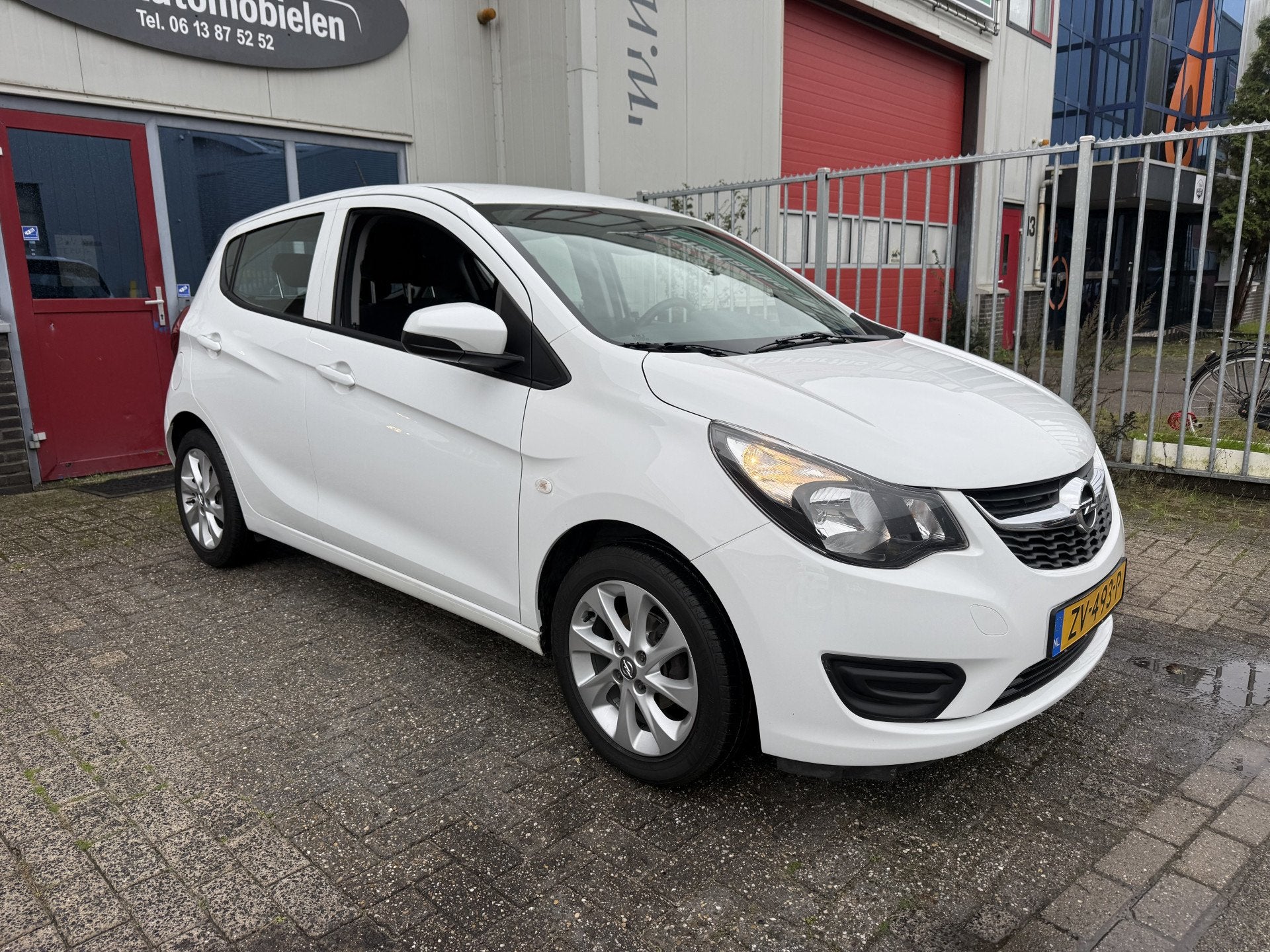 Opel KARL 1.0 ecoFLEX 120 Jaar Edition (bj 2019), Auto's, Stof, Gebruikt, Wit, Origineel Nederlands