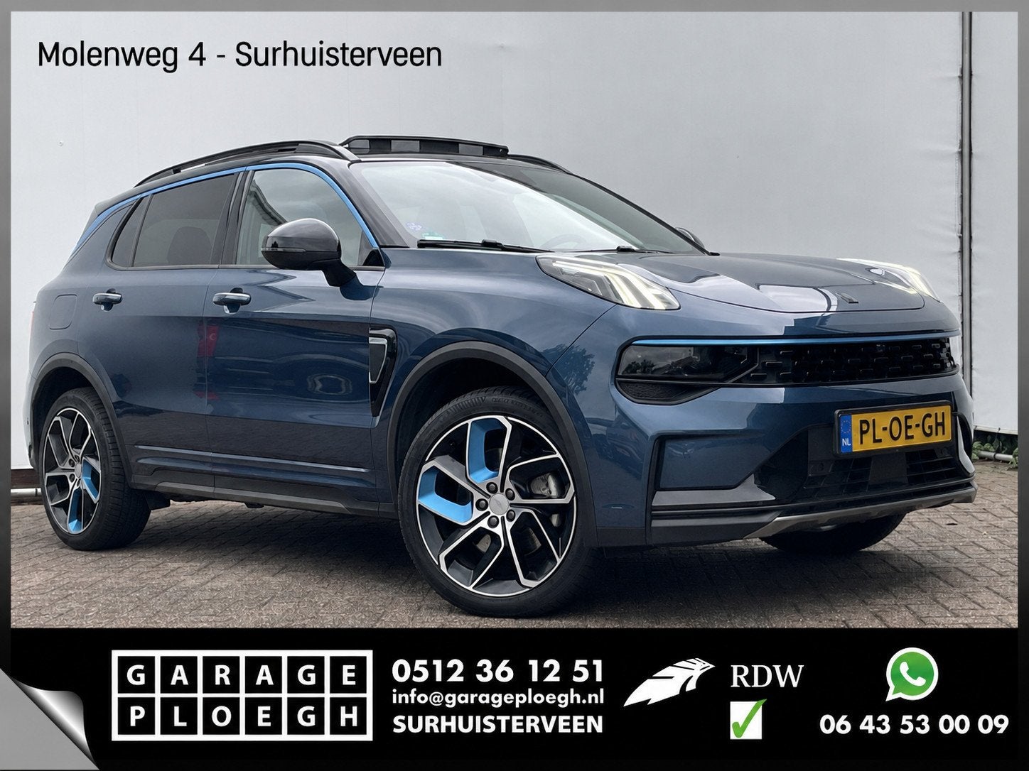 Lynk & Co 01 1.5 PHEV 262PK Adapt.Cruise 360° Cam Carplay P, Auto's, Lynk & Co, Euro 6, Blauw, Origineel Nederlands, Bedrijf