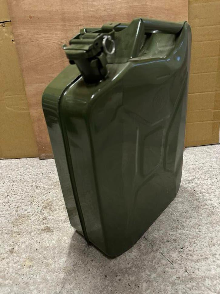 20 Liter Metalen Jerrycan voor Benzine of Diesel, Ophalen of Verzenden, Gebruikt
