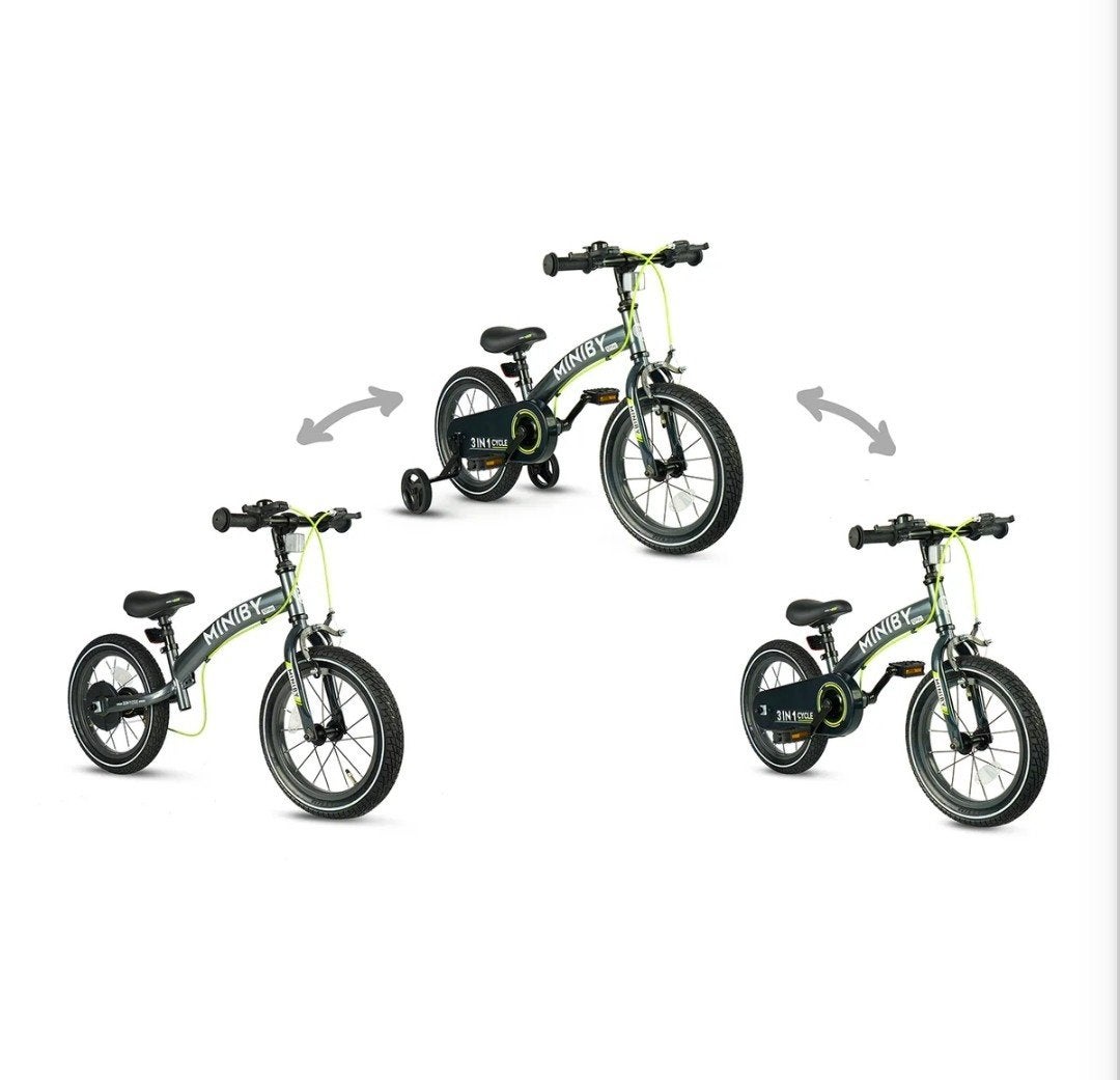 *NIEUW* Miniby 3 in 1 Kinderfiets 14inch, Ophalen of Verzenden, Nieuw