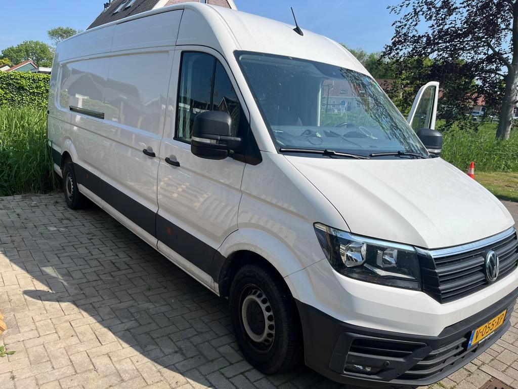 Volkswagen Crafter GB 2.0 TDI 177pk L5H2  Aut, Zwart, 4 cilinders, Volkswagen, Wit