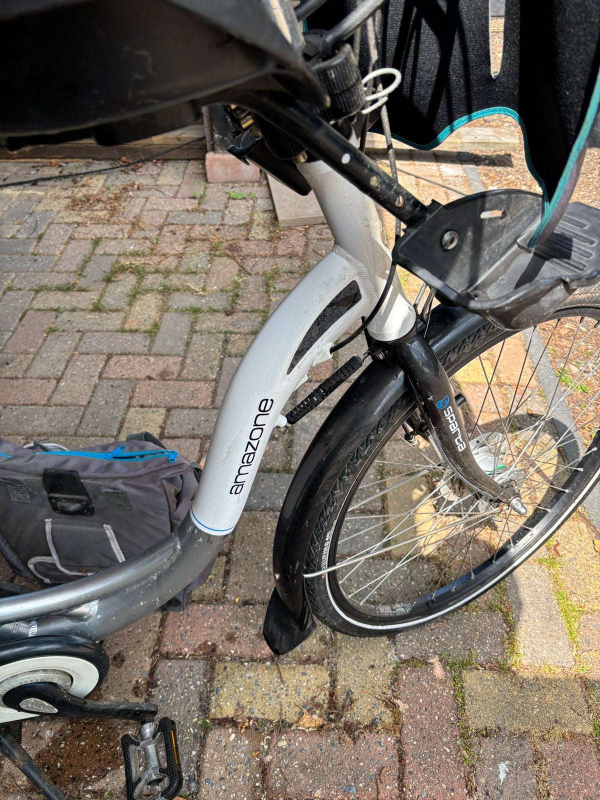 Sparta Amazone moederfiets, Fietsen en Brommers, Fietsen | Dames | Moederfietsen, Ophalen, 2 zitjes, Sparta, Windscherm
