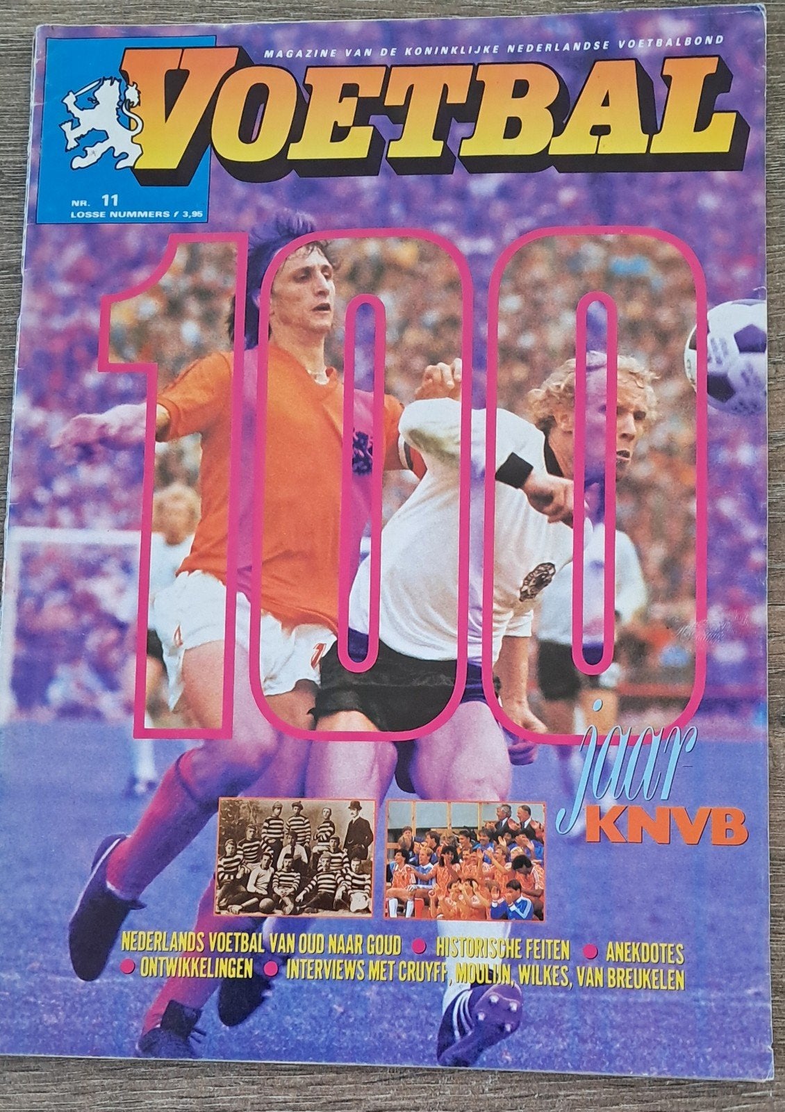 Voetbal Magazine KNVB 100 Jaar - Cruyff, Mühren, Wilkes, Ophalen of Verzenden, Boek of Tijdschrift