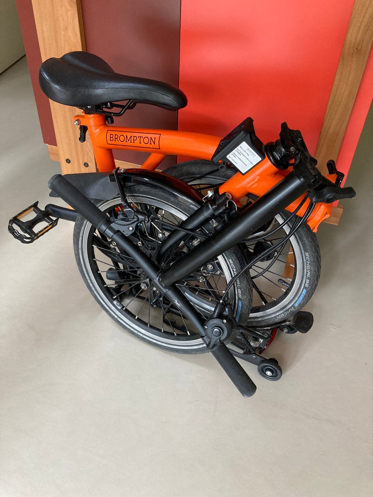 Brompton S2R Black edition, Ophalen, Zo goed als nieuw, 16 tot 18 inch, Brompton