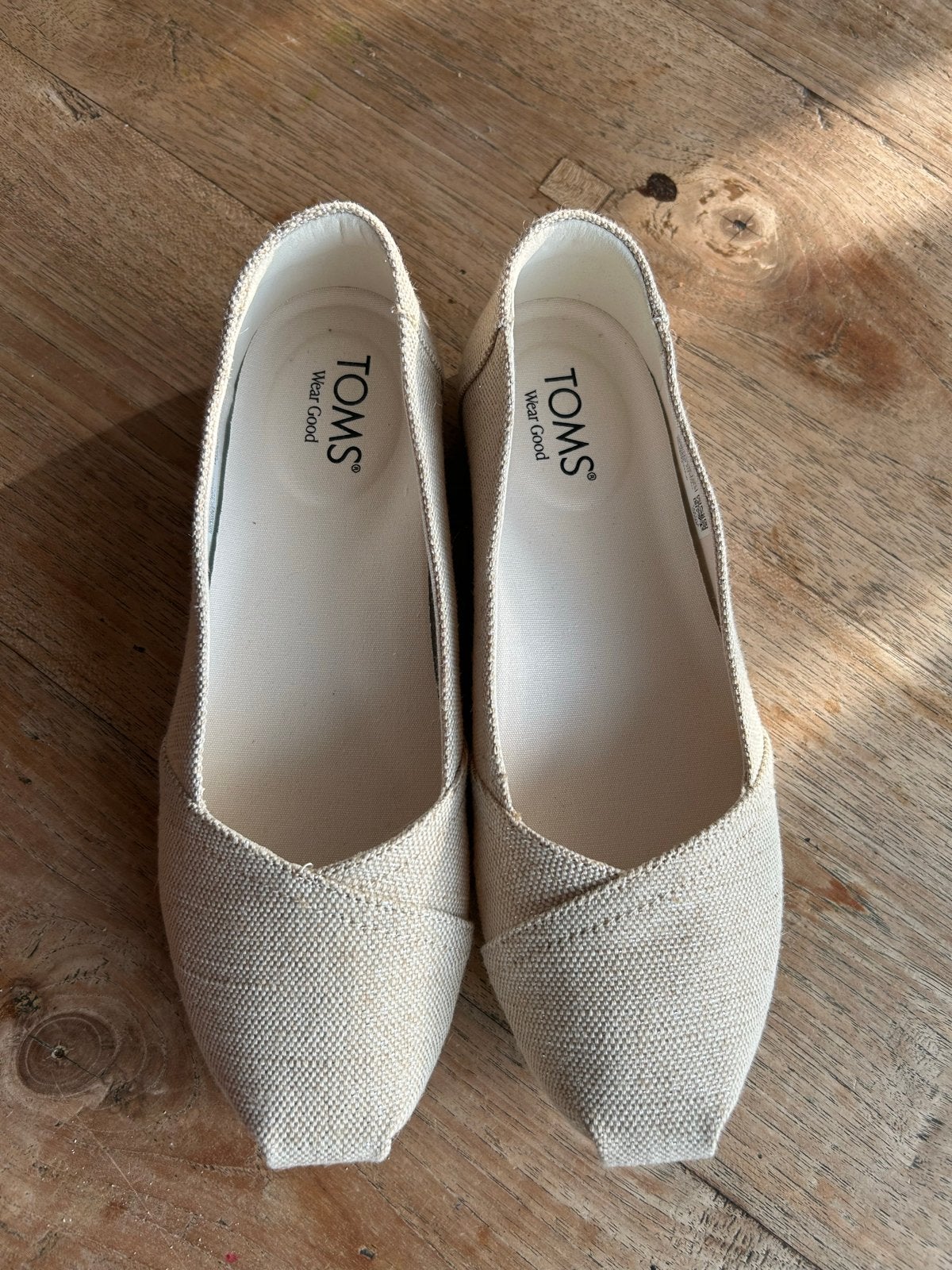 Nieuwe Toms espadrilles maat 39 beige/crème met glitter, Ophalen of Verzenden, Nieuw, Beige, Espadrilles of Moccasins