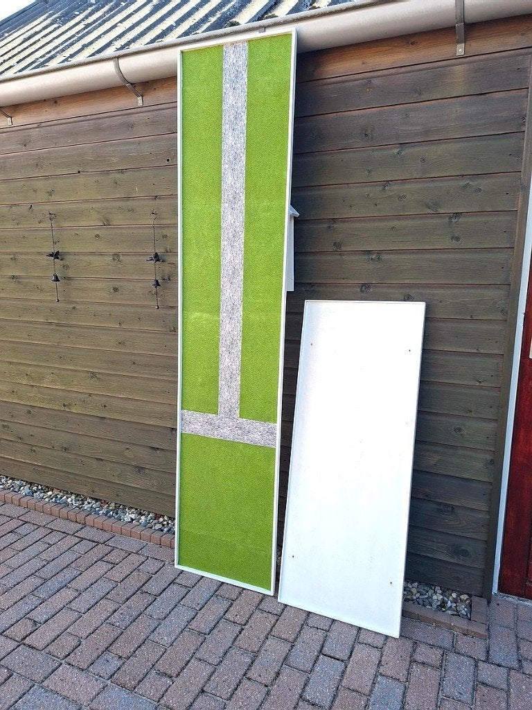 2x Houten plaat Multiplex om Kerstdorp op te bouwen, Diversen, Ophalen, Gebruikt