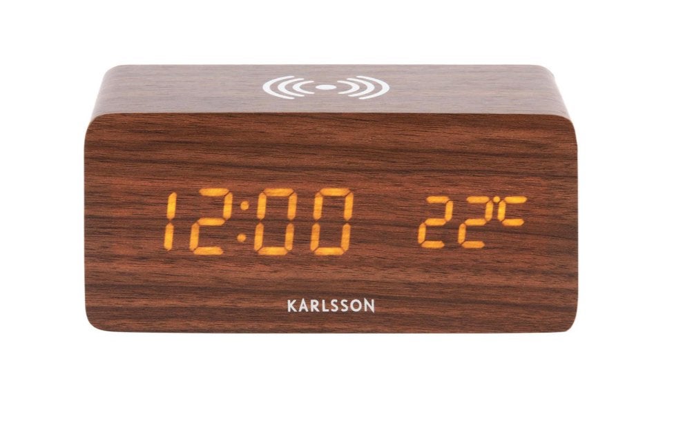 Karlsson Digitale Wekker met Telefoonlader LED, Ophalen of Verzenden, Zo goed als nieuw, Digitaal