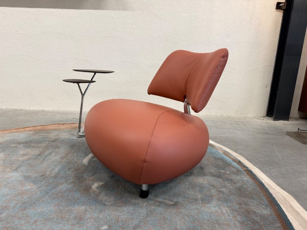 Nieuw Leolux Pallone Pa Fauteuil Roze leer Design stoel, Leolux, Info@leolux.nl, Nieuw, Ophalen of Verzenden