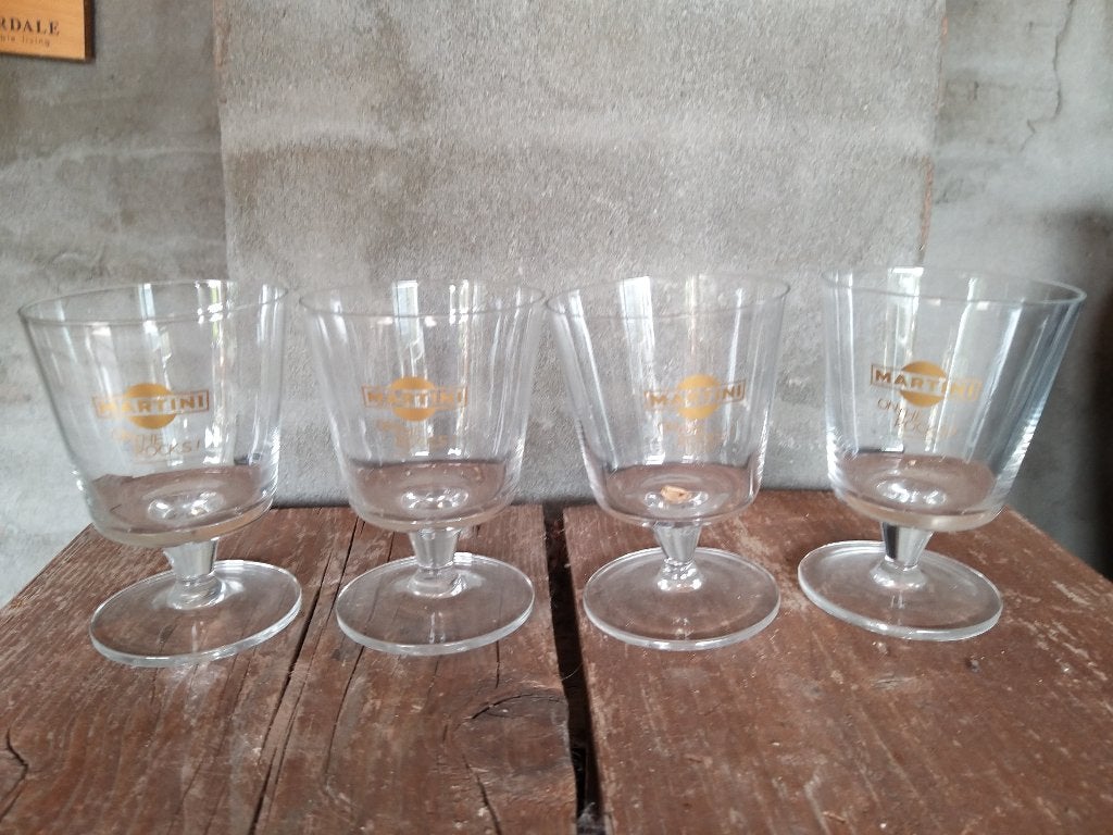 martini on the rocks glas, Ophalen of Verzenden, Gebruikt, Overige typen