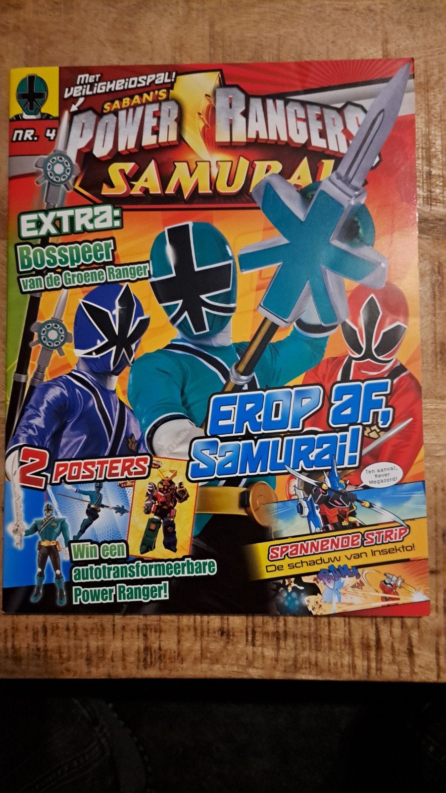 Power Rangers Samurai Magazine met Verzamelkaarten, Ophalen of Verzenden, Zo goed als nieuw, Stickers en Plaatjes