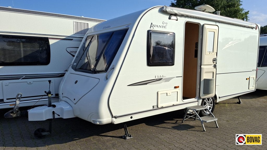 Elddis Avante Club 474 incl. Mover, Luifel,Voort, Standaardzit, Elddis, Overige typen, Bedrijf