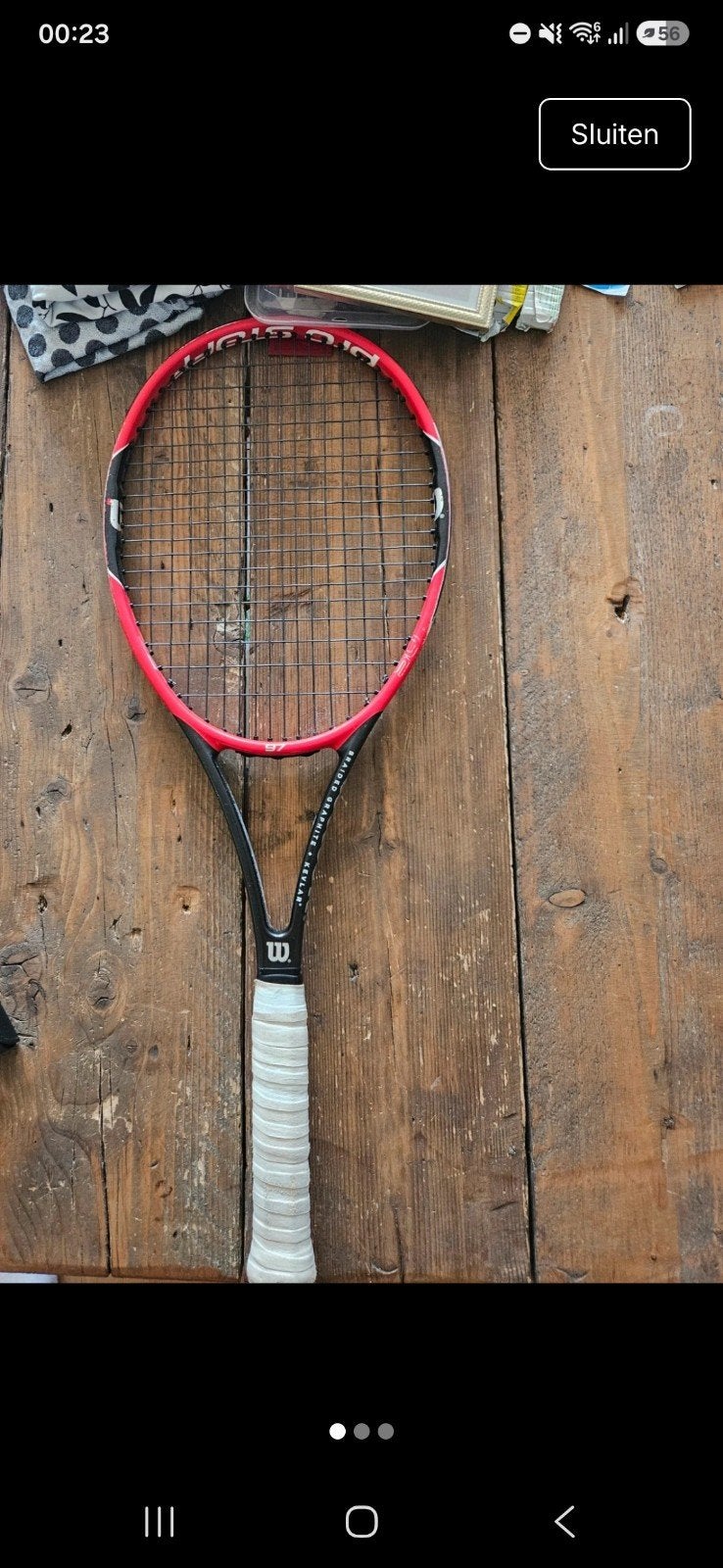 Wilson Prostaff 97 (315g), Ophalen of Verzenden, Racket, Wilson, L4