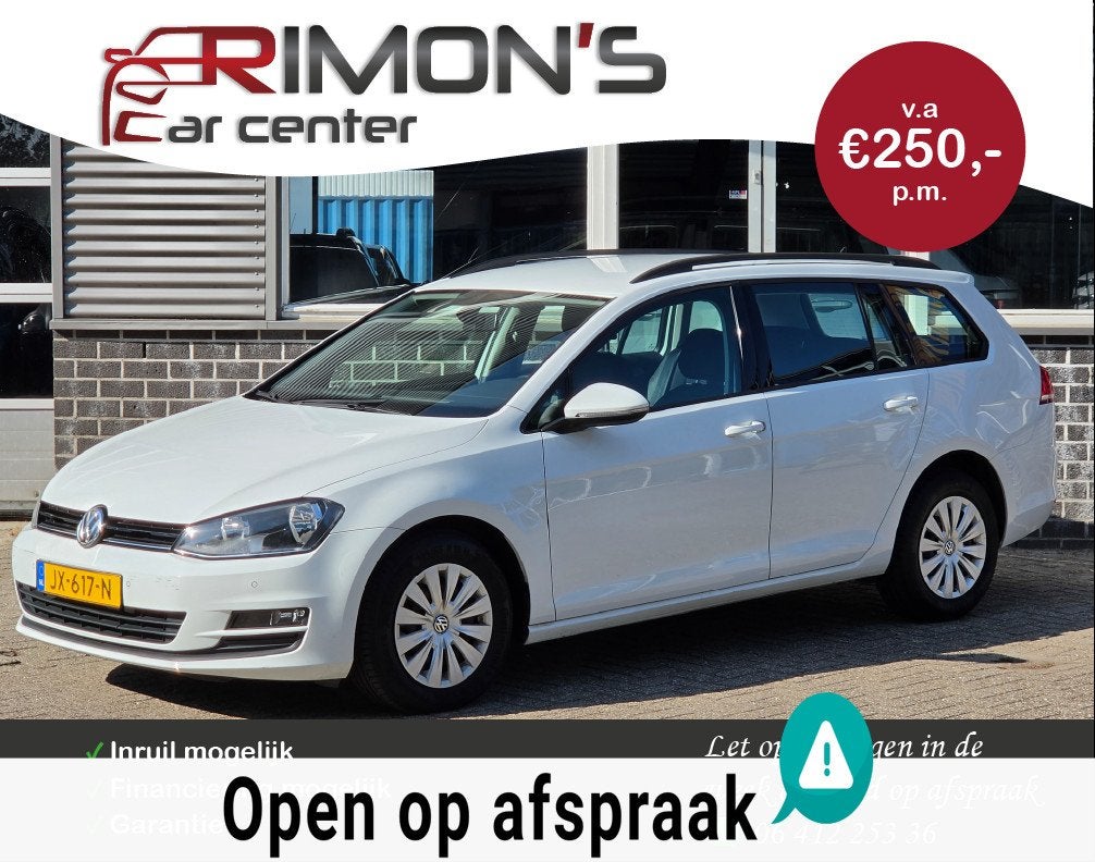 Volkswagen Golf Variant 1.6 TDI Aut Dealer Onderhouden 1 Ste, Auto's, Gebruikt, Euro 6, 4 cilinders, 700 kg