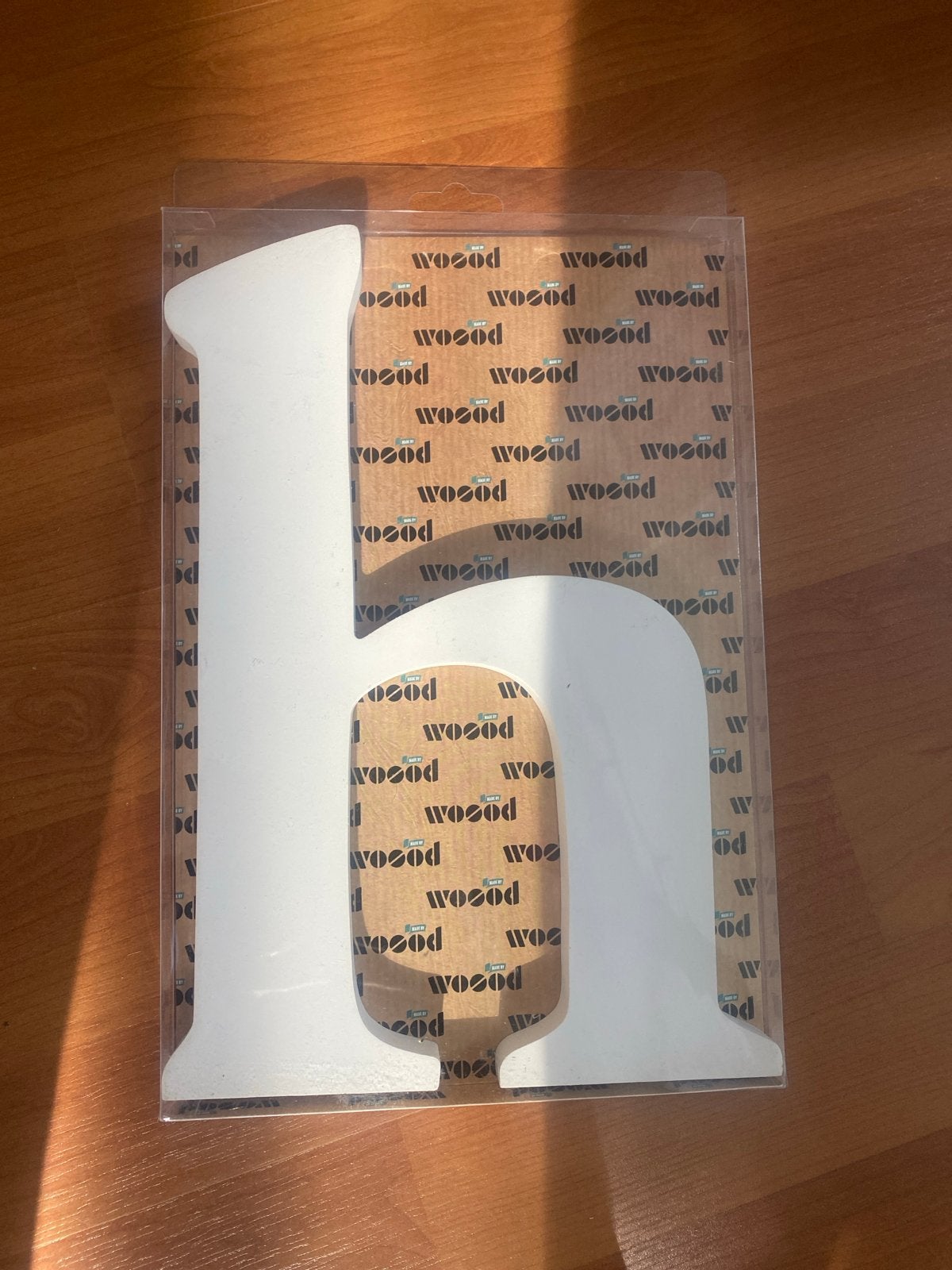 Woood Witte decoratieve letter h Houten letter, Ophalen of Verzenden, Nieuw, Wit, Hout