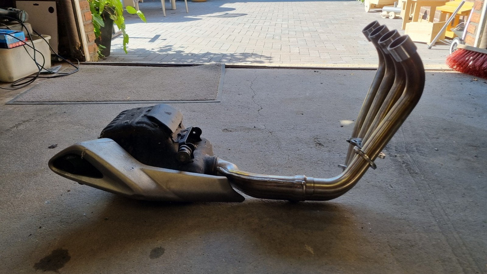 Originele uitlaat Honda CB650F - Complete set, Ophalen, Gebruikt