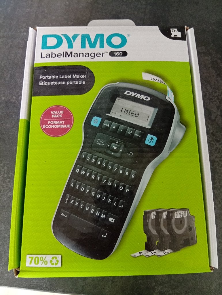 Dymo label manager 160, Computers en Software, Labelprinters, Ophalen of Verzenden, Zo goed als nieuw, Qwerty, DYMO
