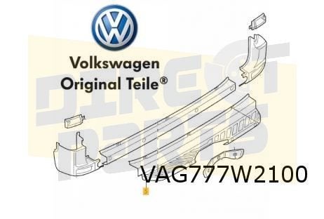 Volkswagen Crafter (4/06-9/16) Achterbumper (bij treeplank /