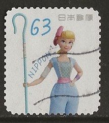 Japan 187, toystory herderinnetje voor vanderzon, Verzenden, Gestempeld, Oost-Azië