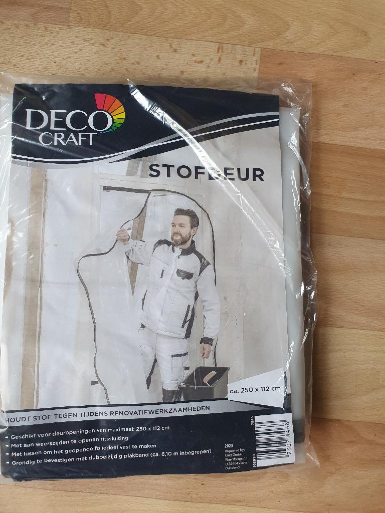 plastic verbouw deuren 3 stuks, Doe-het-zelf en Verbouw, Zeil en Folie, Ophalen, Nieuw, Minder dan 5 m², Zeil