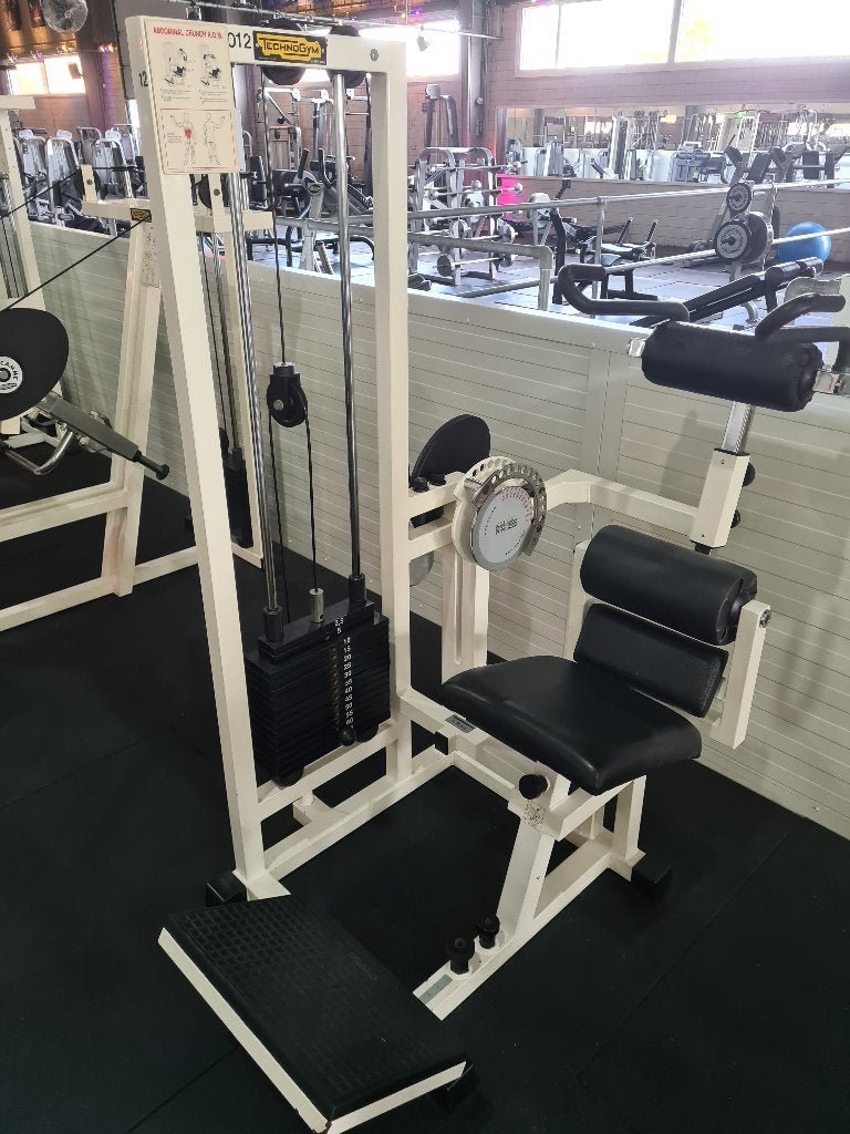 Technogym Isotonic Abdominal Crunch R.O.M. Machine, Ophalen, Gebruikt, Benen, Overige typen