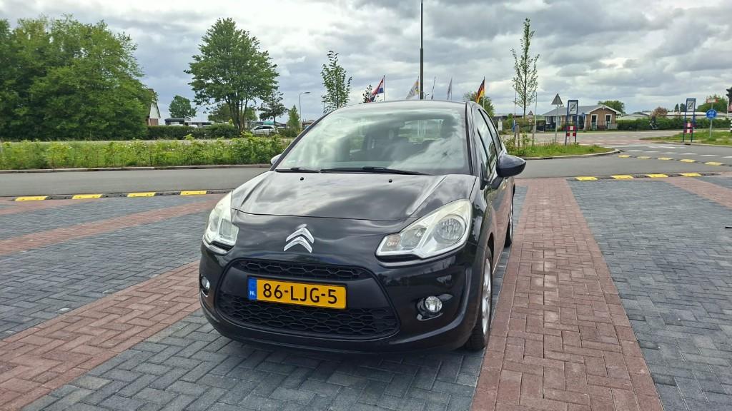 Citroën C3 1.4 VTI 2010 Zwart, Voorwielaandrijving, Stof, 40 €/maand, Zwart