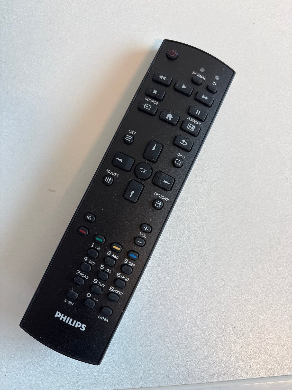 Philips afstandsbediening voor TV - Zwart, Ophalen of Verzenden, Gebruikt, Origineel, Tv