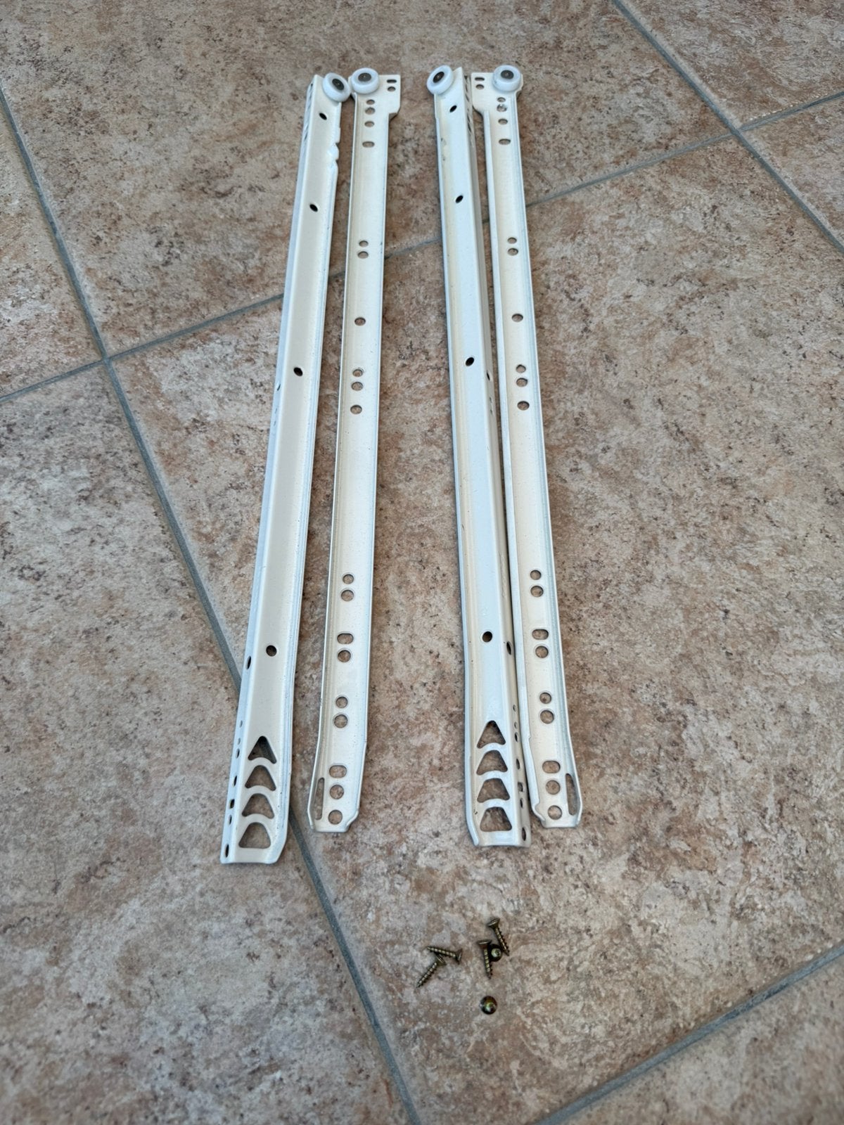 Laderail rail voor lade wit 50cm set is voor 1 lade, Ophalen of Verzenden, Zo goed als nieuw