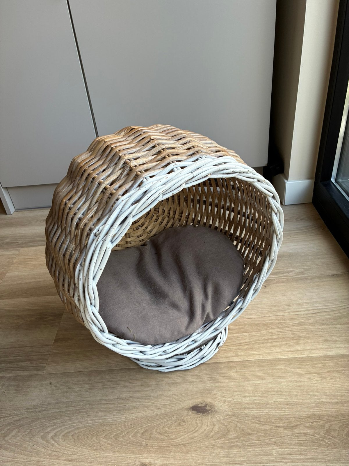Rotan kattenmand, Dieren en Toebehoren, Ophalen, Zo goed als nieuw, Riet