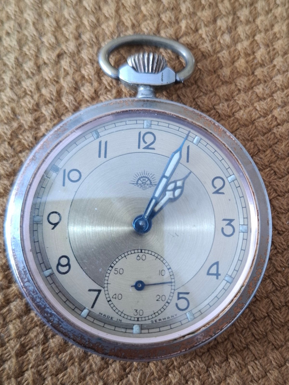 Antieke zakhorloge Thomas-Ernst Haller 1904-1928, Ophalen of Verzenden, Zilver, Overige merken
