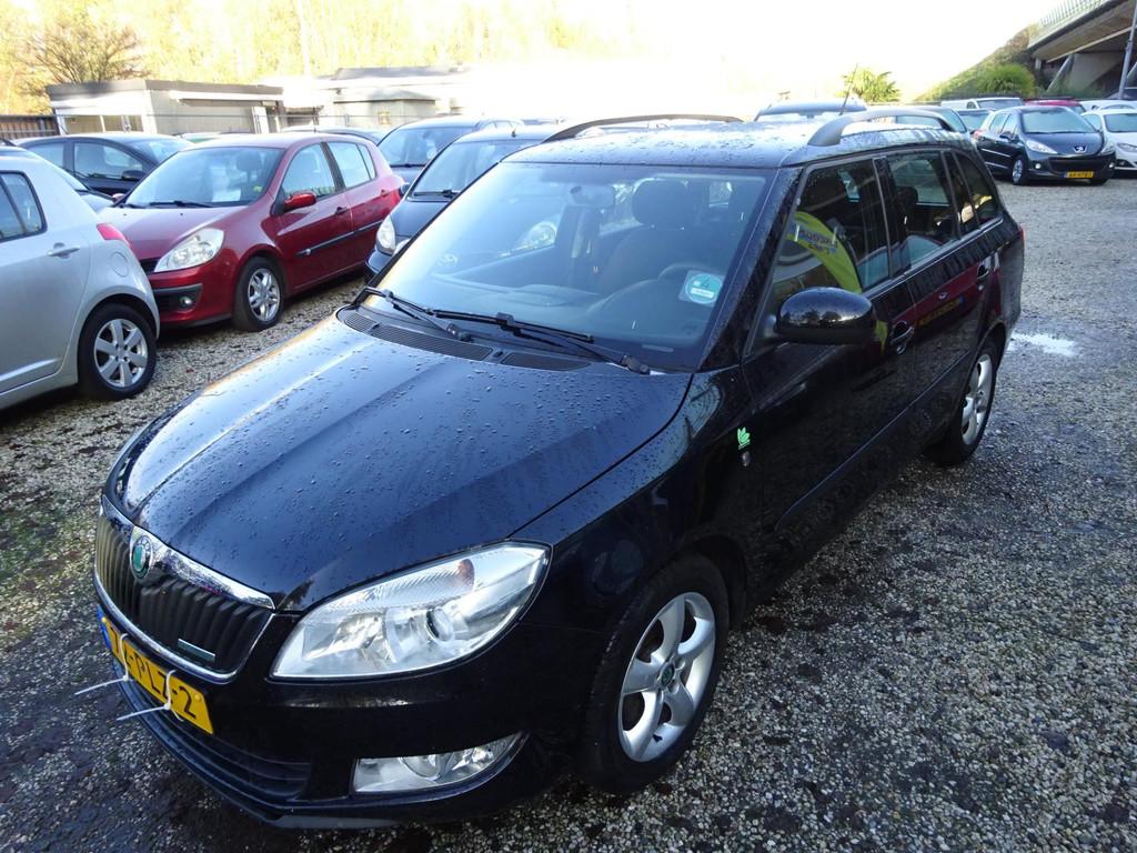 Skoda Fabia Combi 1.2 TDI Greenline airco cruise control, Ap, Auto's, Voorwielaandrijving, Euro 5, 1199 cc, Zwart