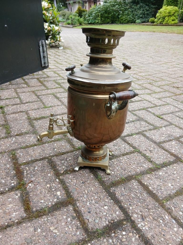 Antieke Samovar - Koperen Theemaker, Antiek en Kunst, Antiek | Koper en Brons, Ophalen of Verzenden, Koper