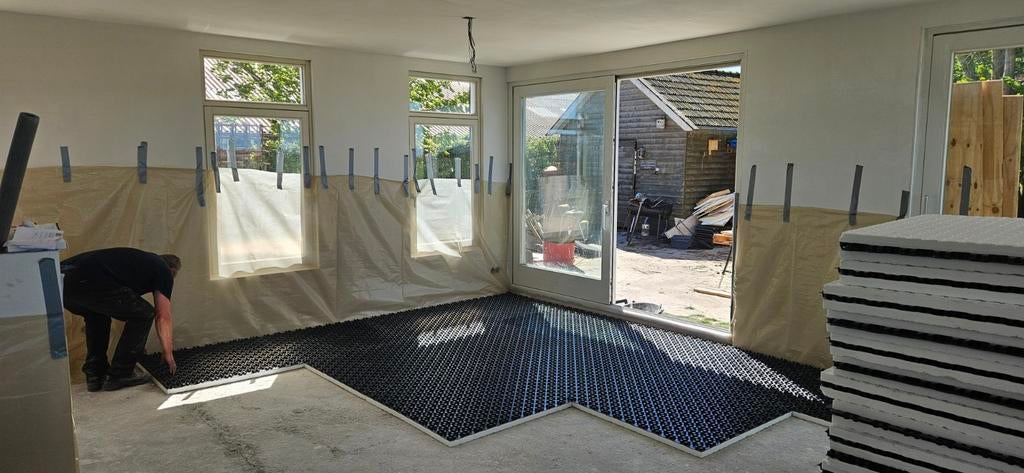 Noppenplaat vloerverwarming 25m2, Doe-het-zelf en Verbouw, Ophalen, Minder dan 30 cm, Overige typen, Nieuw