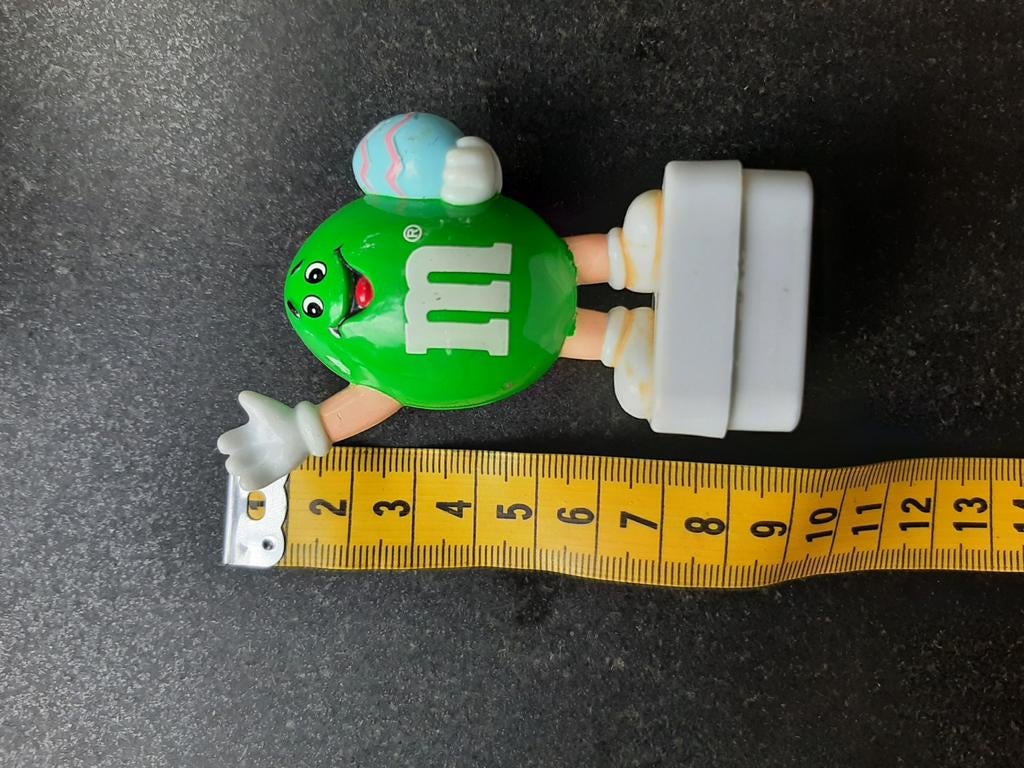 M&M poppetje Pasen groen 9 cm, Verzamelen, Poppetjes en Figuurtjes, Ophalen of Verzenden