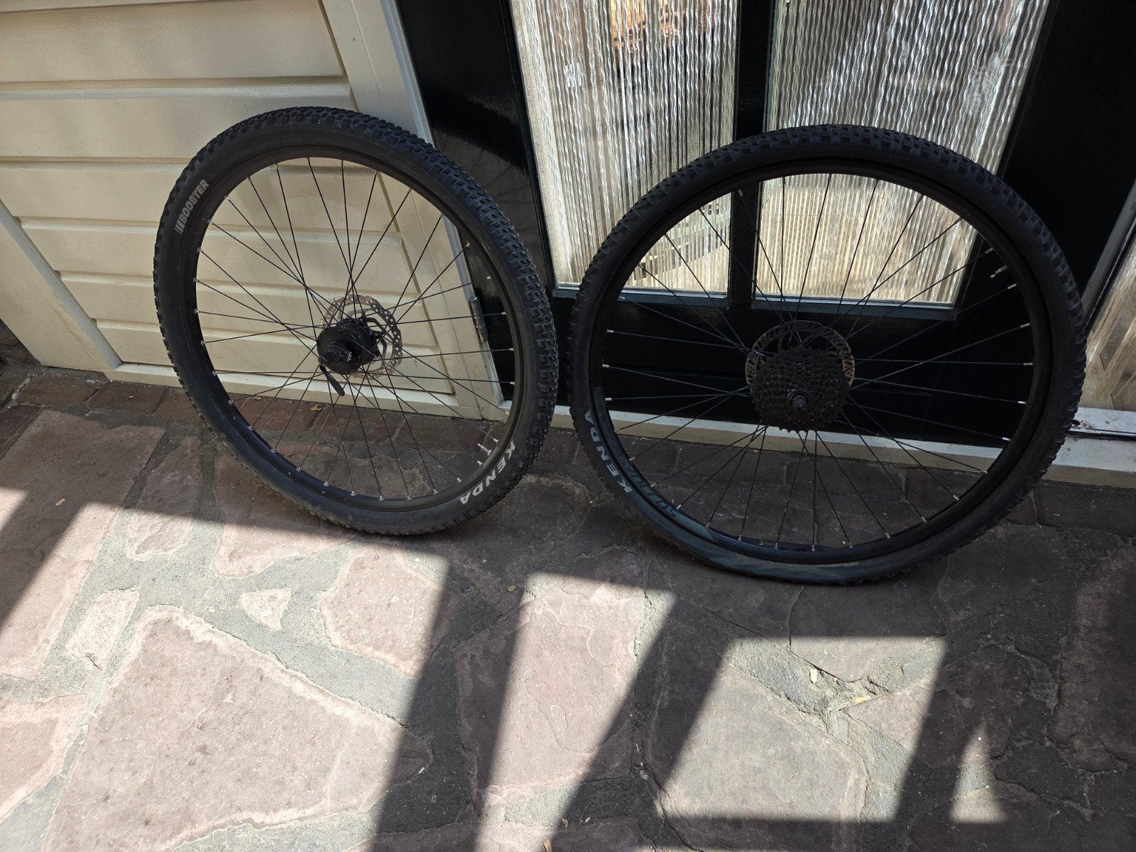 29 inch mountainbike wielen banden en schijfremmen en 8 ver, Ophalen
