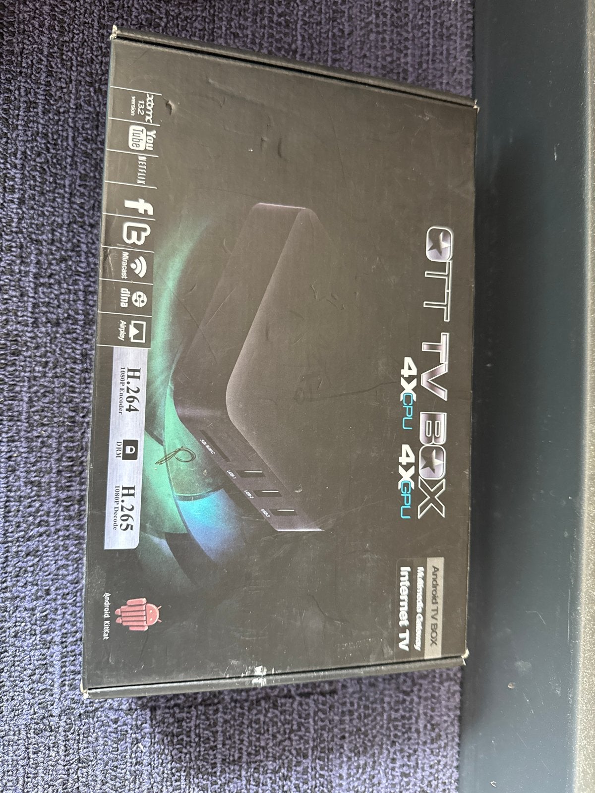 OTT TV Box 4XCPU 4XGPU Android TV Box, Ophalen of Verzenden, Nieuw, HDMI, Zonder harde schijf