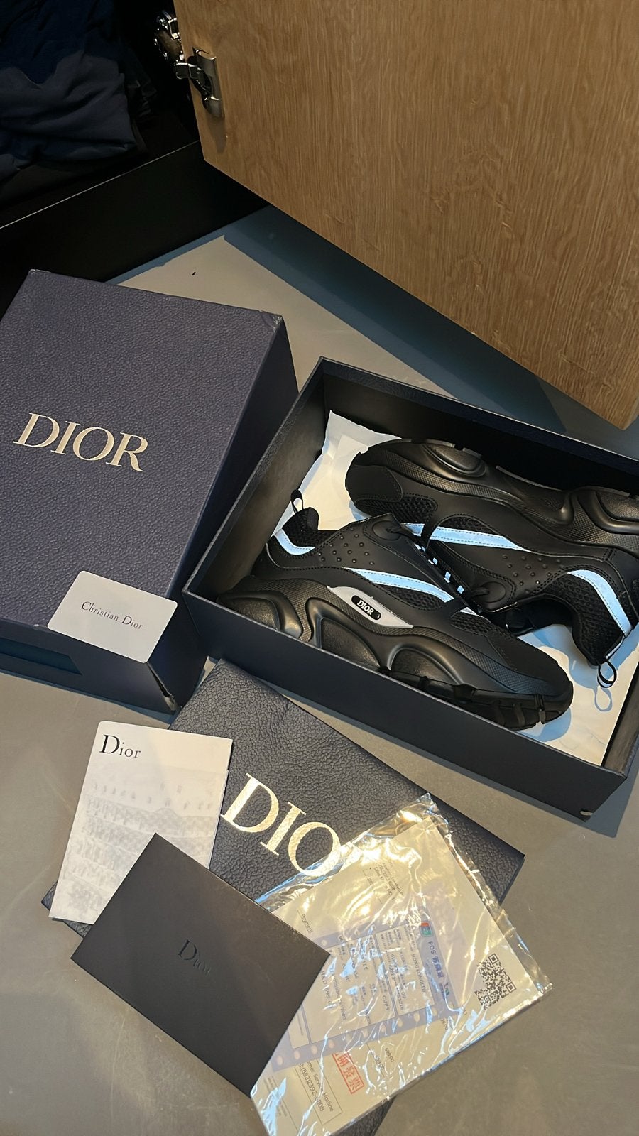 Dior B22 Sneakers Zwart - Maat 43  nieuw, Kleding | Heren, Ophalen of Verzenden, Zo goed als nieuw, Zwart, Sneakers of Gympen