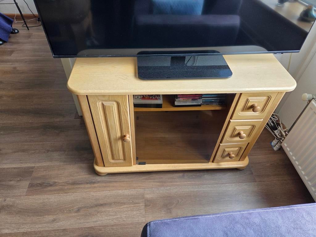 Tv kast blank Eiken, Ophalen, Zo goed als nieuw, 25 tot 50 cm, Minder dan 100 cm