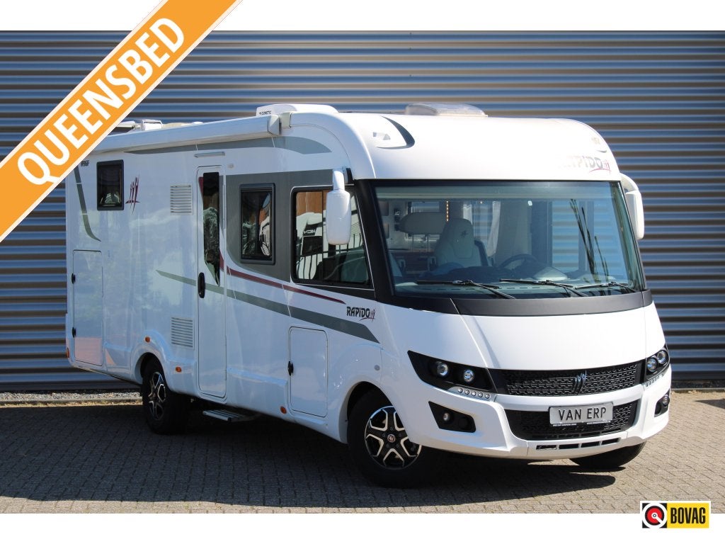 Rapido I896F 160PK Automaat Dakairco Trekhaak Queensbed, Caravans en Kamperen, Ringverwarming, Fiat, Tot en met 2, 7 tot 8 meter