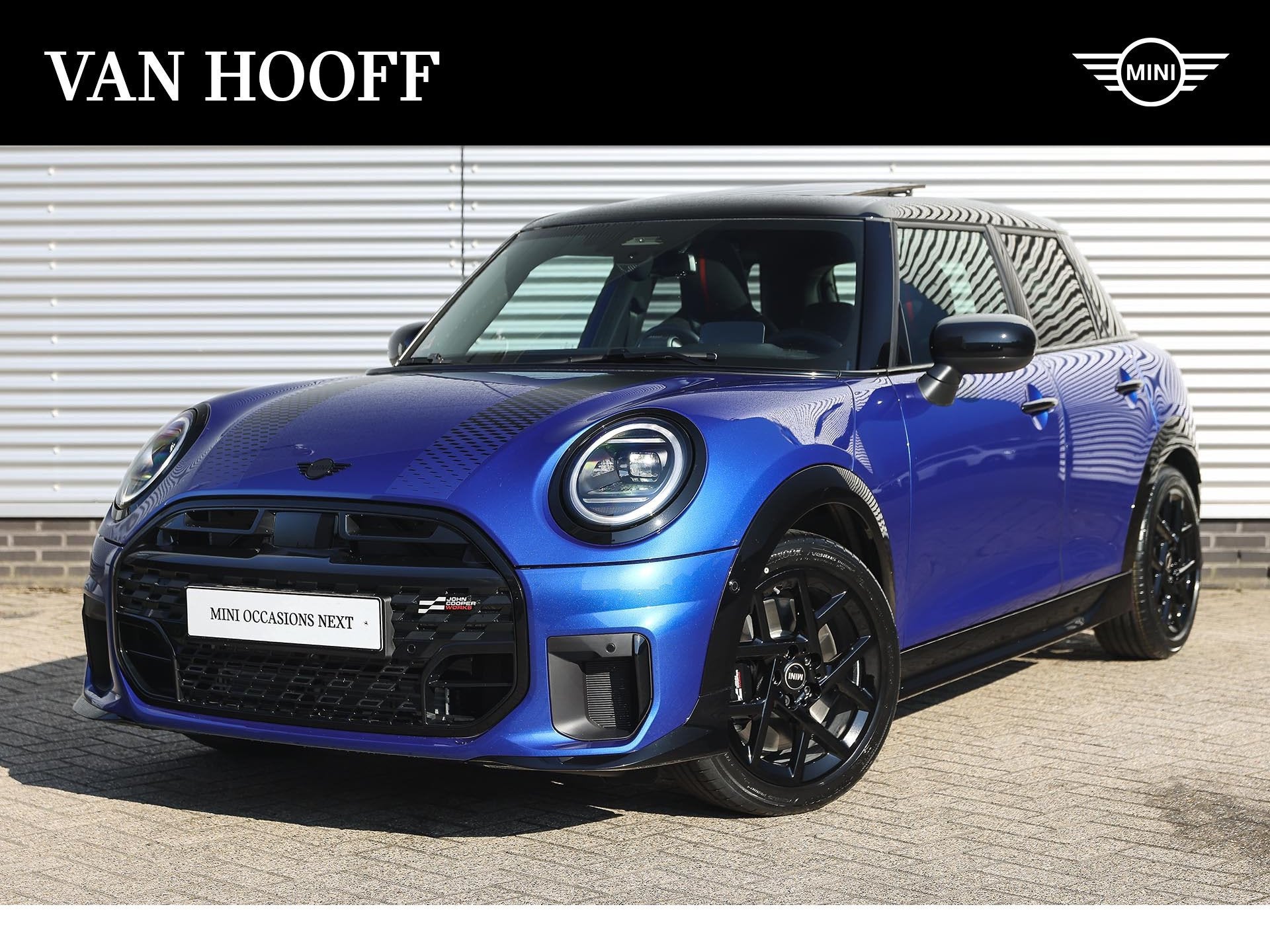MINI Hatchback Cooper C Automaat / John Cooper Works / Pakke, Auto's, Gebruikt, 156 pk, Met garantie (alle), Blauw