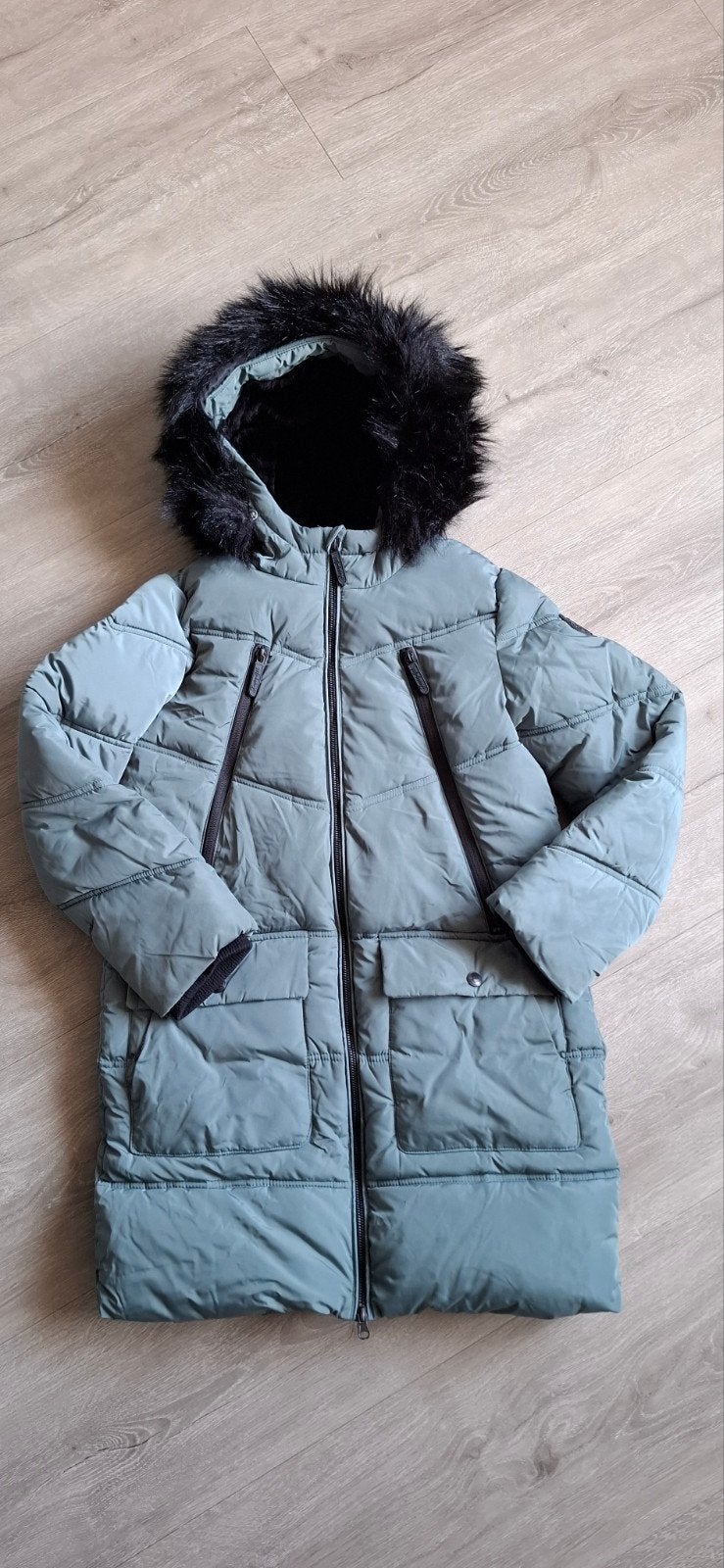 Zgan winterjas maat 146 langer model, Ophalen of Verzenden, Zo goed als nieuw, Meisje, Jas