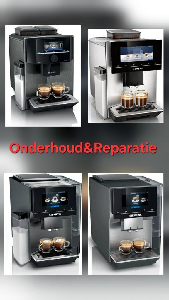Reparatie&onderhoud koffiemachines
Jura,Siemens,Philips, Witgoed en Apparatuur, Koffiezetapparaten, Ophalen of Verzenden, Koffiemachine